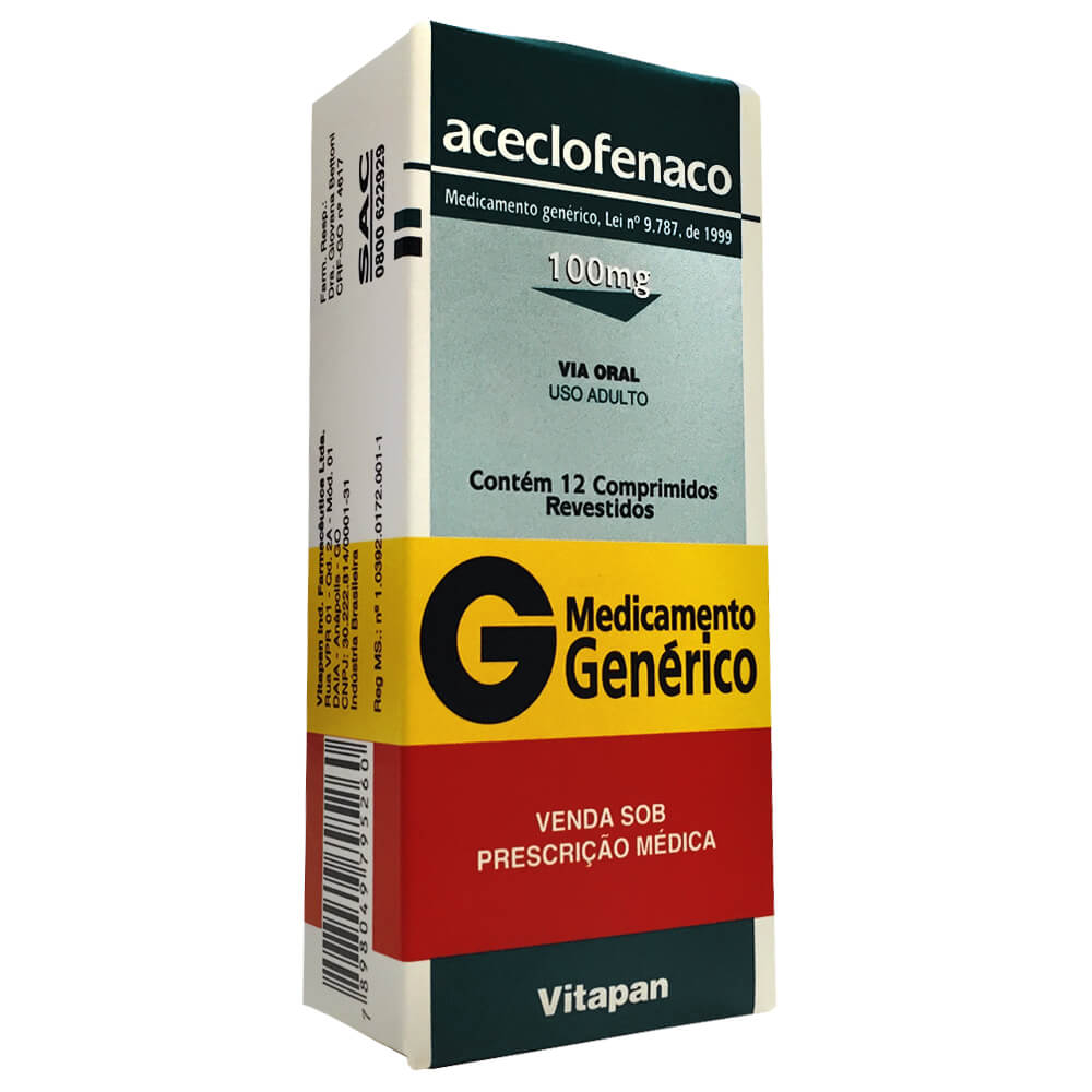ACECLOFENACO 100MG CX